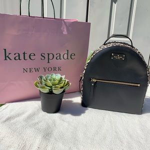 NWT Kate Spade leopard mini backpack